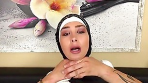 Muslim wife in hijab