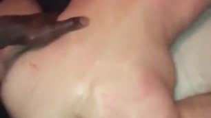 Cum hungry  skinny BB junkie fucked by big BBC toxic dick