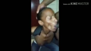 Bust in mouth before getting caught by police