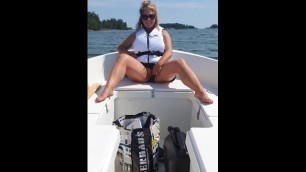 Flashing Pussy on a Boat Trip